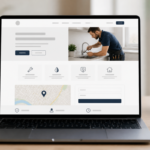 Illustration of a local business service page designed to support search visibility and enquiries